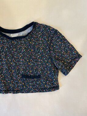 Vintage Urban Outfitters Rainbow Splatter Cropped T Shirt